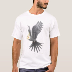 T-shirt de perroquet de Cockatiel de vol