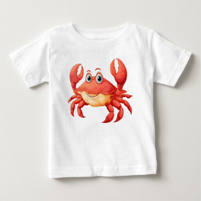 T-shirt de personnage de dessin de homard (Devant)