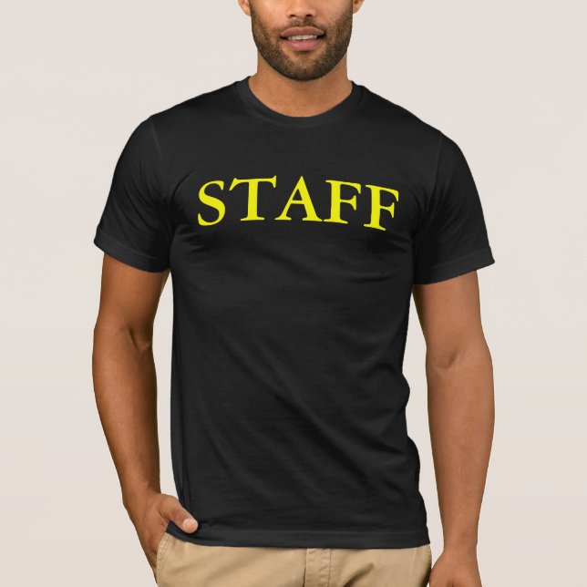 T-shirt de personnel/personnel d'événement (Devant)