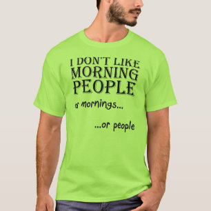 T-shirt de personnes de matin