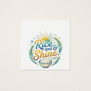 T-shirt de petit-déjeuner drôle Rice and Shine