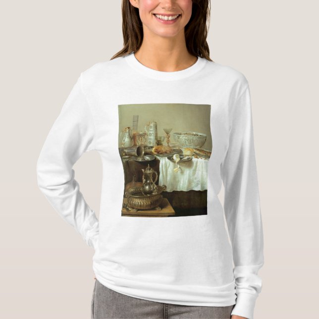T-shirt De petit déjeuner toujours la vie, 1638 (Devant)