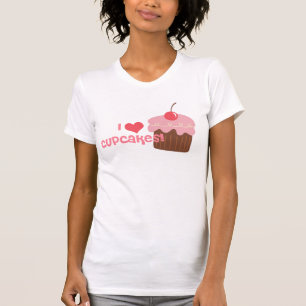 T-shirt de petit gâteau du coeur i