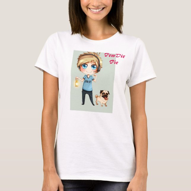 T-shirt de PewDiePie d'Anime (Devant)