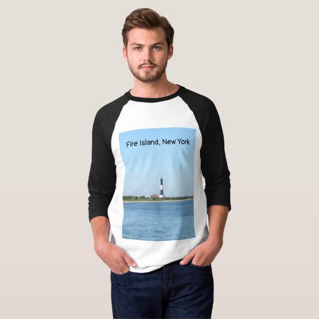 T-shirt de phare d'île du feu (Devant entier)