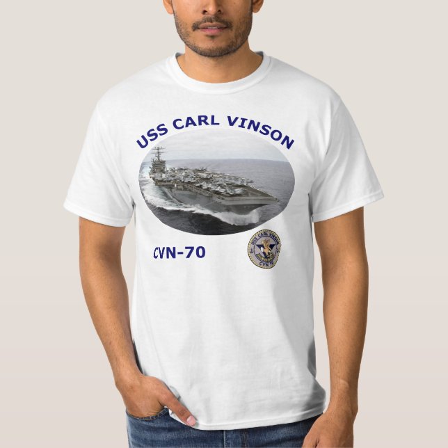 T-SHIRT DE PHOTO DE CVN 70 USS CARL VINSON (Devant)