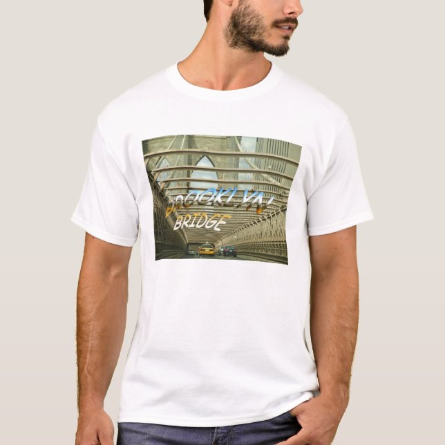T-shirt de photo de pont de Brooklyn (Devant)