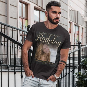 T-Shirt de Photo Mémorial de Joyeux Anniversaire C