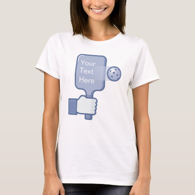 T-shirt de Pickleball des femmes personnalisées (Devant)