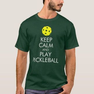 T-shirt de Pickleball : Gardez le calme et le jeu