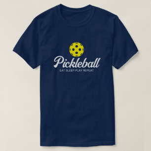 T-shirt de pickleball masculin - bleu marine
