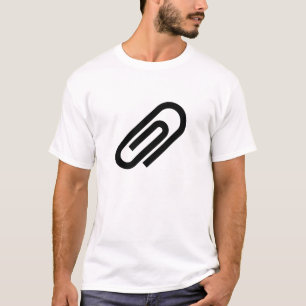 T-shirt de pictogramme de trombone