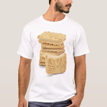 T-shirt de pile de crème de crème anglaise