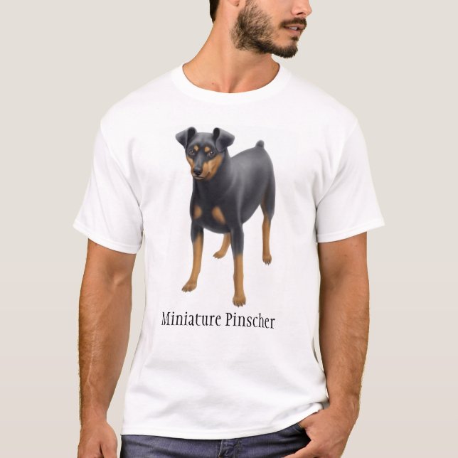 T-shirt de Pinscher miniature (Devant)