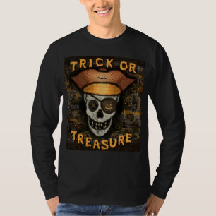 T-shirt de pirate de Halloween de des bonbons ou
