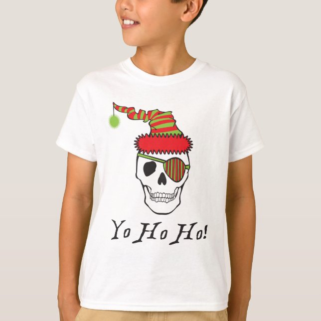 T-shirt de pirate de Père Noël (Devant)