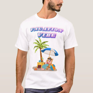 T-Shirt de plage Boys Vacation Vibe | Vacances d'é