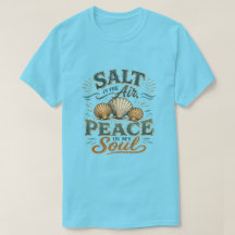 T-shirt de plage Coquillage Sel dans l'Air