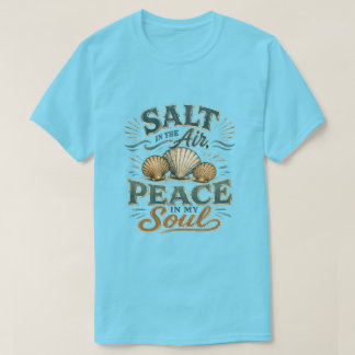 T-shirt de plage Coquillage Sel dans l'Air
