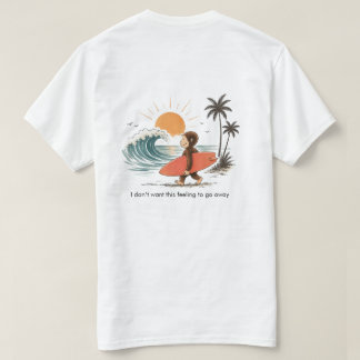 T-shirt de plage drôle de surf