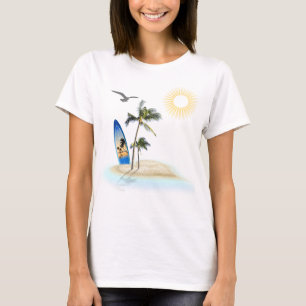 T-shirt de plage personnalisé pour bébé à bord