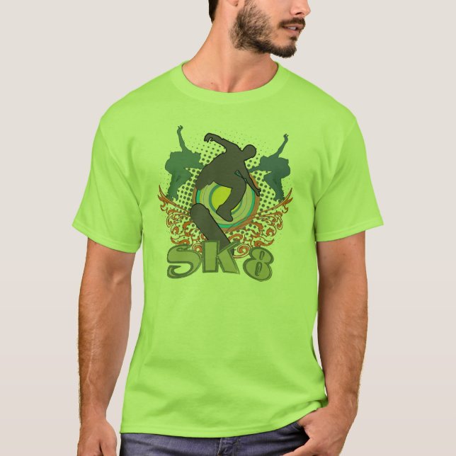 T-shirt de planche à roulettes (Devant)