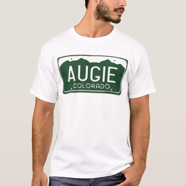 T-shirt de plaque minéralogique d'AUGIE le (Devant)