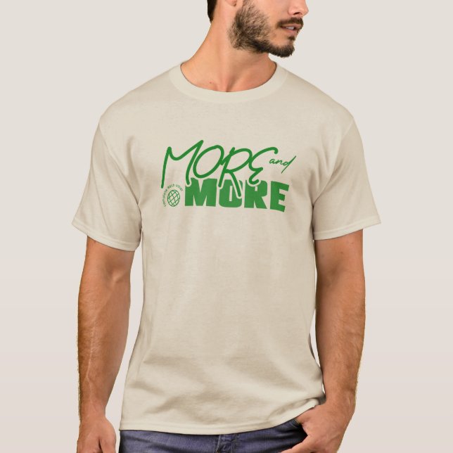 T-shirt De plus en plus (Devant)
