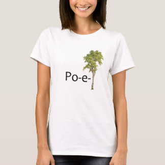 T-shirt de PO-e-arbre pour des femmes