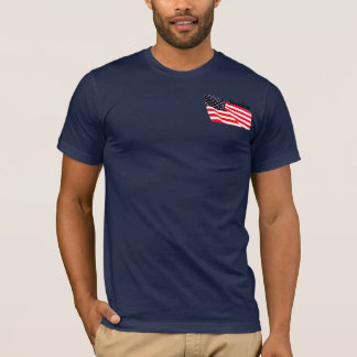 T-shirt de poche de drapeau de la liberté des