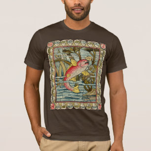 T-shirt de poisson en mosaïque