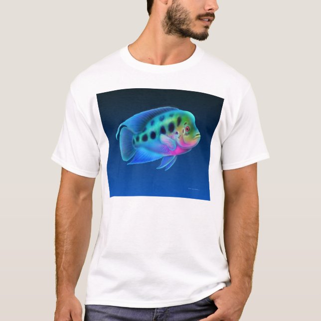 T-shirt de poissons de Cichlid de Flowerhorn (Devant)