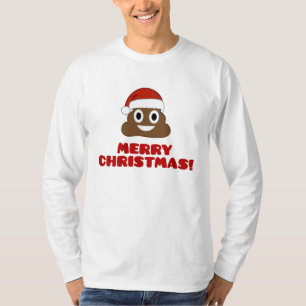T-shirt de Poo Emoji de Joyeux Noël