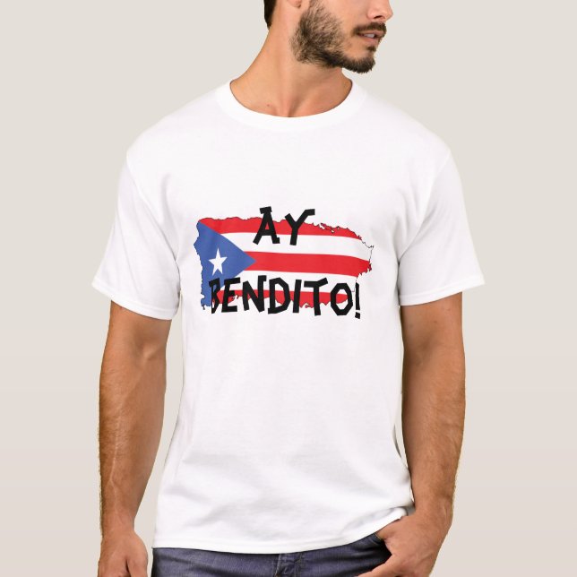 T-shirt de Porto Rico Ay Bendito (Devant)