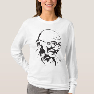 T-shirt de portrait de Mahatma Gandhi