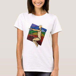 T-shirt de pose de chaise