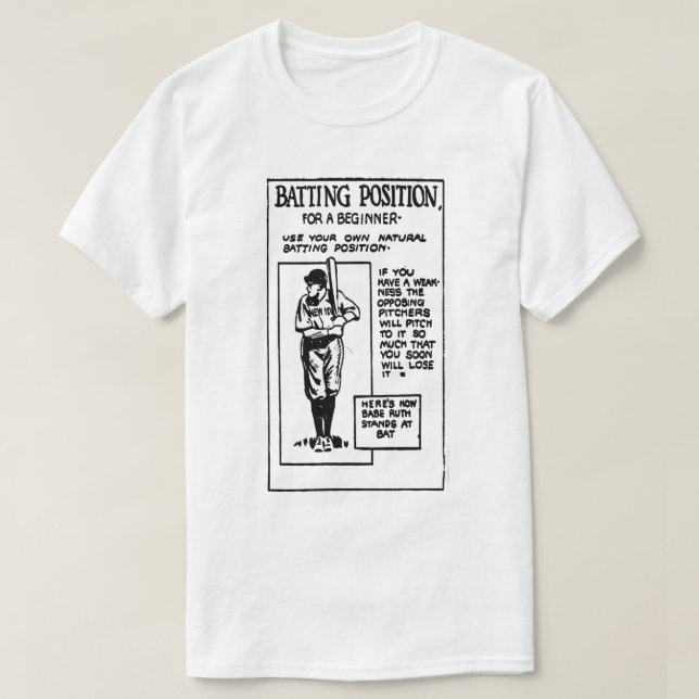 T-Shirt de Position de Batteur (Design devant)