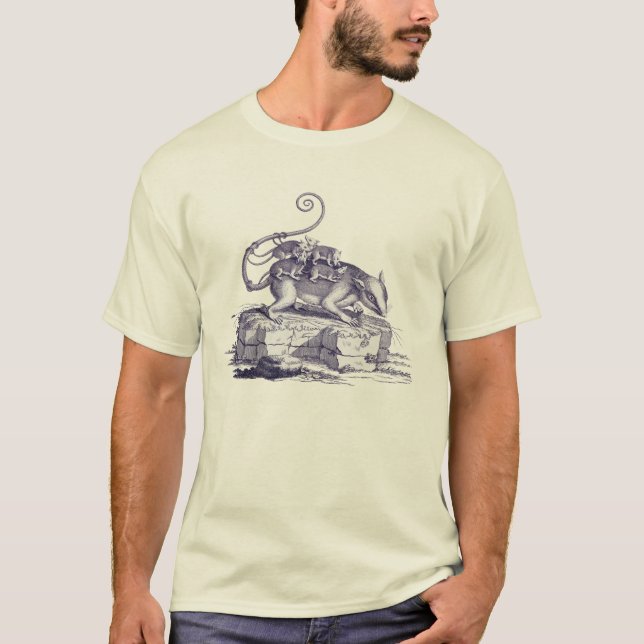 T-shirt de Possom/Opossom - pour les hommes ou des (Devant)