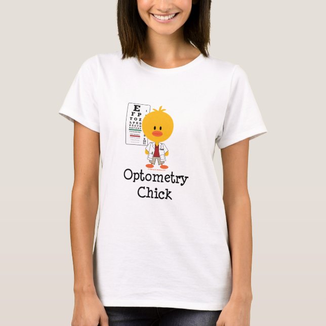 T-shirt de poussin d'optométrie (Devant)
