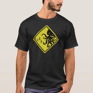 T-shirt de précaution de Cthulhu
