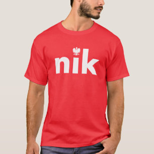 T-shirt de prénom en Pologne