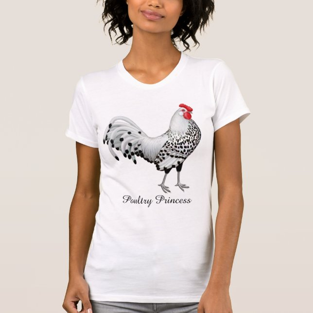 T-shirt de princesse Chicken Ladies de volaille (Devant)