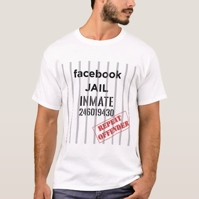t-shirt de prison facebook (Devant)