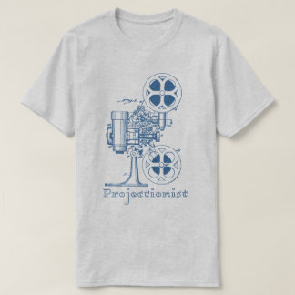 T-shirt de projectionniste (conception bleue)
