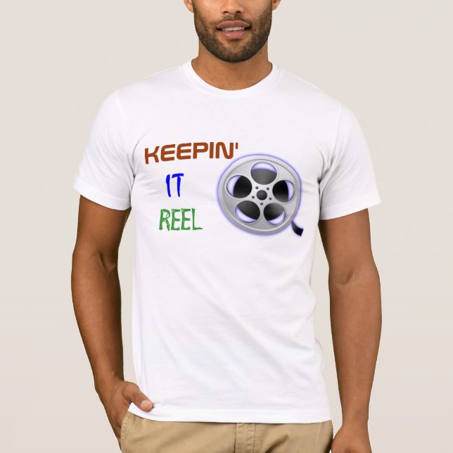 T-shirt de projectionniste de bobine de film (Devant)