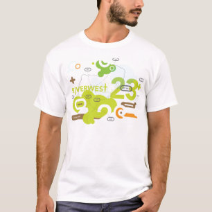 T-shirt de promenade d'art de Riverwest