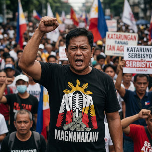T-shirt de protestation anti-Marcos philippin cont