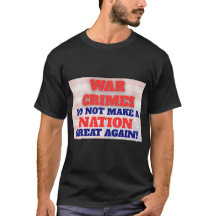 T-shirt de protestation, Crimes de guerre Protesta