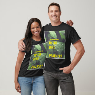 T-shirt de puissantes citations de dieu rendent grâce au s