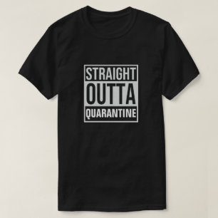 T-Shirt de quarantaine en ligne droite
